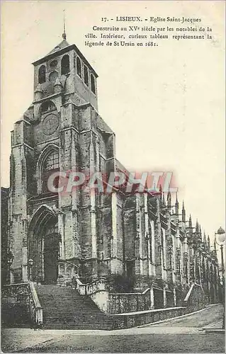 Ansichtskarte AK Lisieux Eglise Saint Jacques