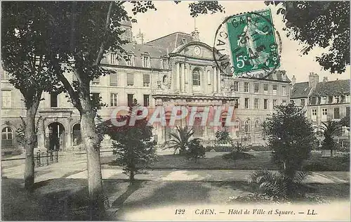 Cartes postales Caen Hotel de Ville et Square