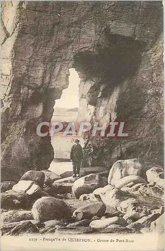 Ansichtskarte AK Presqu'ile de Quiberon Grotte de Port Bara