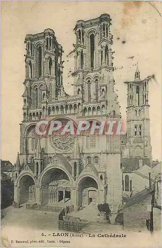 Cartes postales Laon (Aisne) La Cathedrale