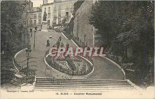 Cartes postales Blois Escalier Monumental