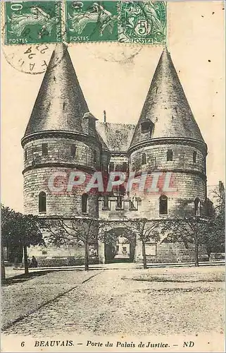 Cartes postales Beauvais Porte du Palais de Justice