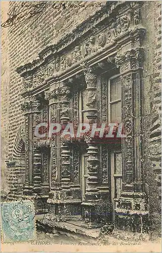 Cartes postales Cahors Fenetres renaissance Rue des Boulevards