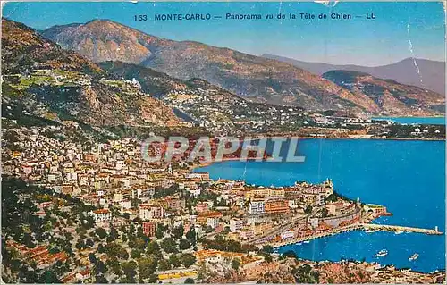 Cartes postales Monte Carlo Panorama vu de la Tete de Chien