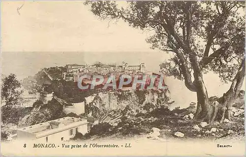 Cartes postales Monaco Vue prise de l'Observatoire