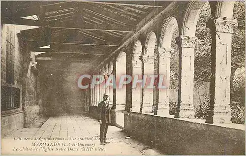 Ansichtskarte AK Marmande (Lot et Gar) Le Cloitre de l'Eglise Notre Dame (XIIIe Siecle)