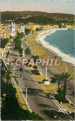 Moderne Karte Nice La Cote d'Azur La Promenade des Anglais