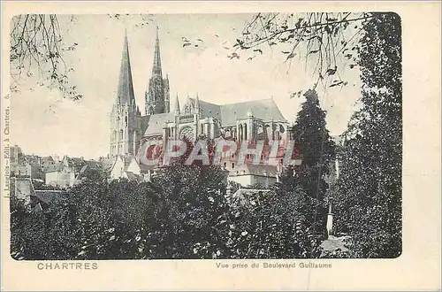 Cartes postales Chartres Vue prise du Boulevard Guillaume