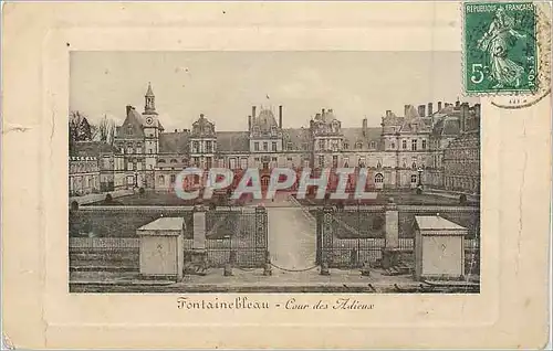 Cartes postales Fontainebleau Cour des Adieux