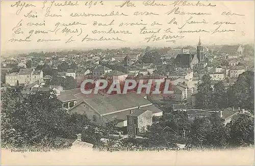 Cartes postales Agen Vue Panoramique (Cote Ouest) (carte 1900)