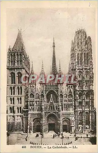 Cartes postales Rouen La Cathedrale
