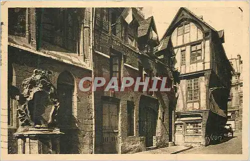 Cartes postales Rouen (Seine Inferieure) La Douce France Vieilles Maisons dans la Rue Saint Roman