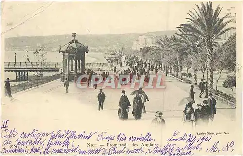 Cartes postales Nice Promenade des Anglais (carte 1900)