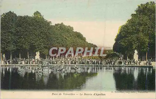 Cartes postales Parc de Versailles Le Bassin d'Apollon