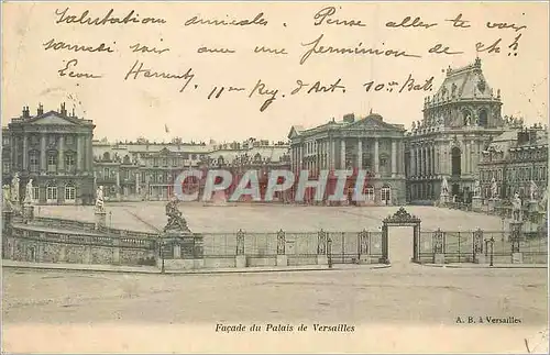 Ansichtskarte AK Facade du Palais de Versailles