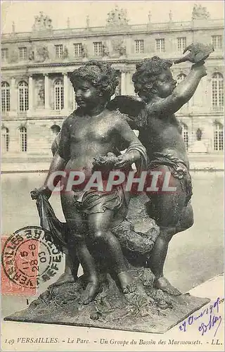 Cartes postales Versailles Le Parc Un Groupe du Bassin des Marmousets