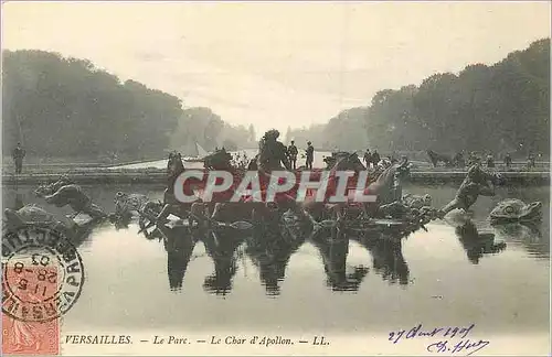 Cartes postales Versailles Le Parc Le char d'Apollon