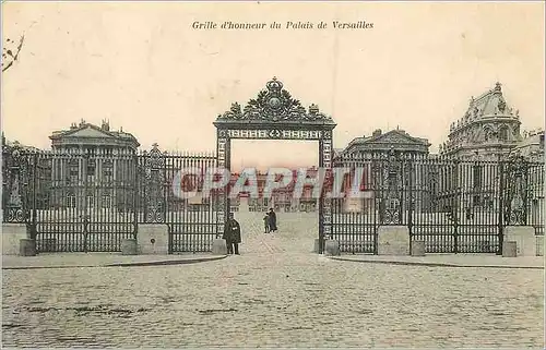 Ansichtskarte AK Palais de Versailles La Grille d'Honneur