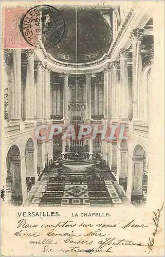 Cartes postales Versailles La Chapelle Orgue