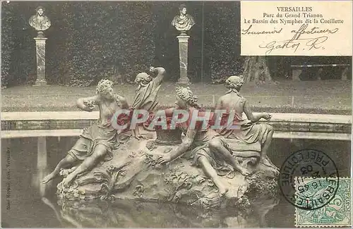 Cartes postales Versailles Parc du Grand Trianon Le Bassin des Nymphes dit la Cueillence