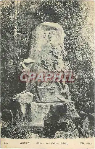 Cartes postales Rouen Statue des Freres Berat