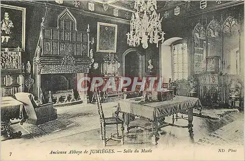 Cartes postales Ancienne Abbaye de Jumieges Salle du Musee