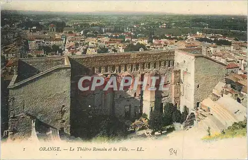 Cartes postales Orange le Theatre Romain et la Ville