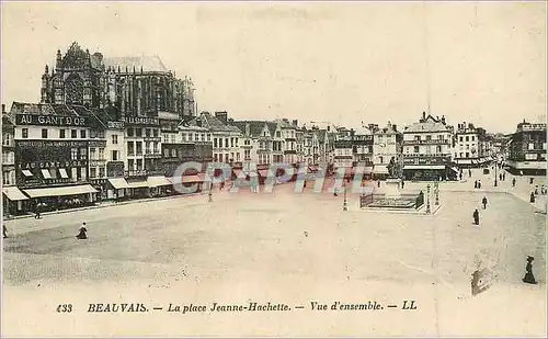 Cartes postales Beauvais la Place Jeanne Hachette