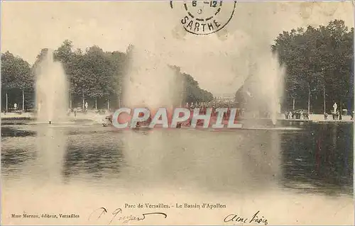 Ansichtskarte AK Parc de Versailles le Bassin d'Apollon