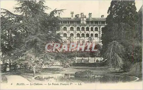 Cartes postales Blois le Ch�teau La facade Francois 1er