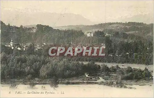 Cartes postales Pau la Chaine des Pyrenees