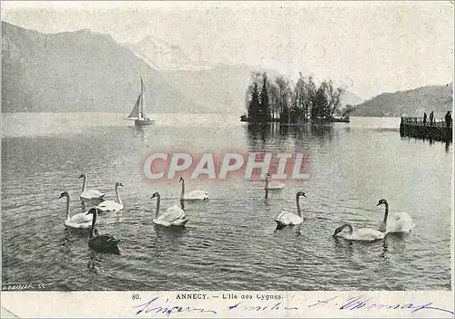 Cartes postales Annecy L'Ile des Cygnes