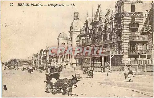 Ansichtskarte AK Berck Plage l'Esplanade ane Donkey