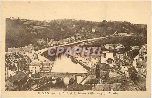 Cartes postales Dinan le Port et la Chasse Ville vus du Viaduc