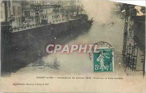 Cartes postales Choisy le Roi Inondations de Janvier 1910