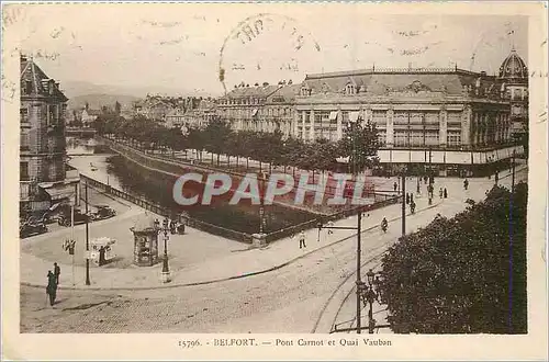 Ansichtskarte AK Belfort Pont Carnot et Quai Vauban