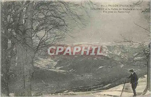 Cartes postales Ballon d'Alsace Dolleren et la Vallee du Rimbach en Hiver