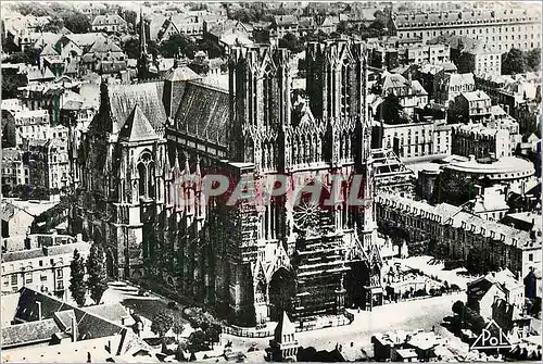 Moderne Karte Reims La Cathedrale (XIIIe Siecle) Vue Aerienne