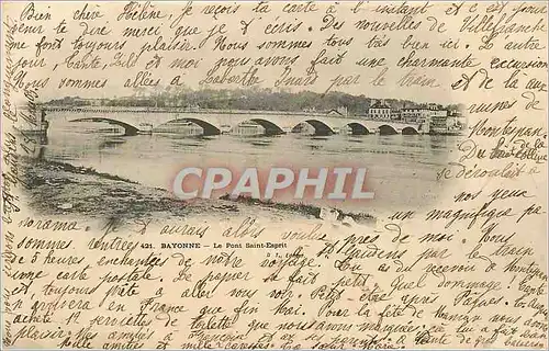 Cartes postales Bayonne Le Pont Saint Esprit (carte 1900)