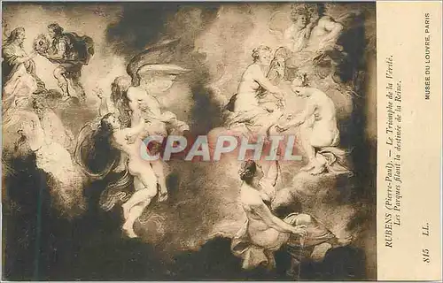 Cartes postales Musee du Louvre Rubens (Pierre Paul) Le Triomphe de la Verite
