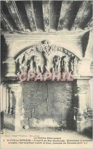 Cartes postales St Cyr la Rosiere Le Perche Pittoresque Prieure de Ste Gauburge