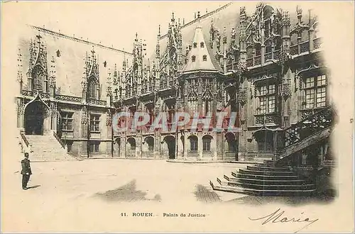 Cartes postales Rouen Palais de Justice (carte 1900)