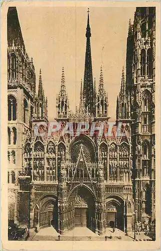 Ansichtskarte AK Rouen (Seine Inferieure) Facade Principale de la Cathedrale