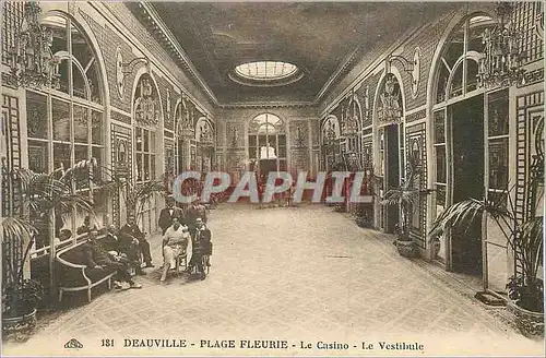 Cartes postales Deauville Plage Fleurie Le Casino Le Vestibule
