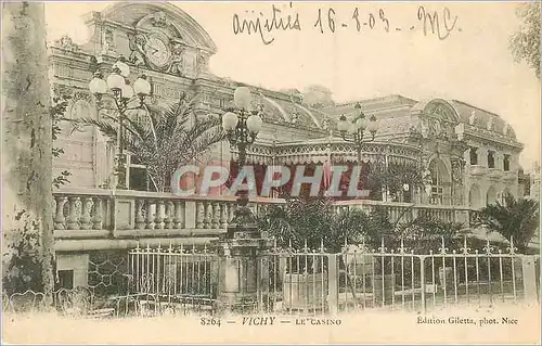 Ansichtskarte AK Vichy Le Casino (carte 1900)