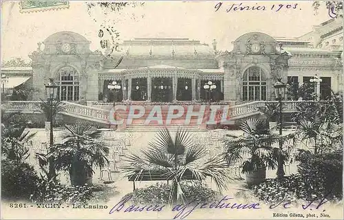 Ansichtskarte AK Vichy Le Casino (carte 1900)