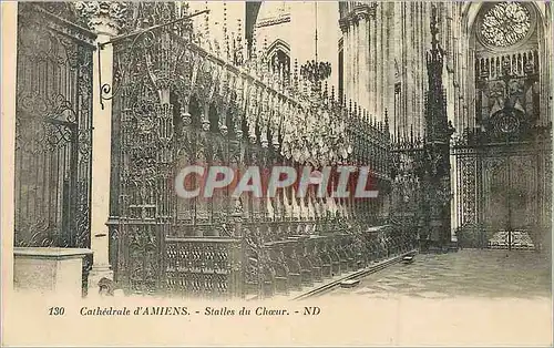 Ansichtskarte AK Cathedrale d'Amiens Stalles du Choeur
