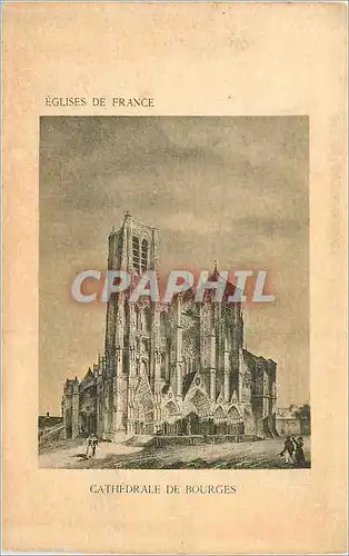 Cartes postales Cathedrale de Bourges Eglise de France