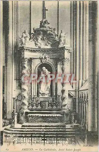 Ansichtskarte AK Amiens La Cathedrale Autel Saint Joseph