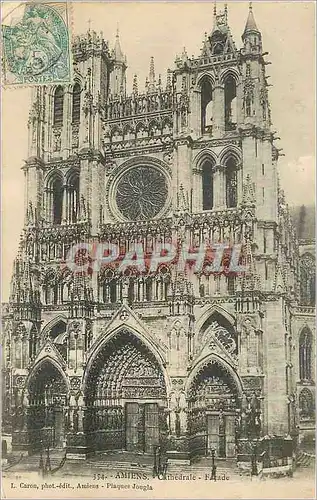 Cartes postales Amiens La Cathedrale Facade